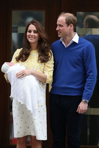 Kate and Will with Princess Charlotte.