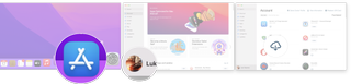 Re-downloading Apps In App Store In macos Monterey: Launch the App Store on your mac, click your Apple ID, and then click the download button for the app your want.