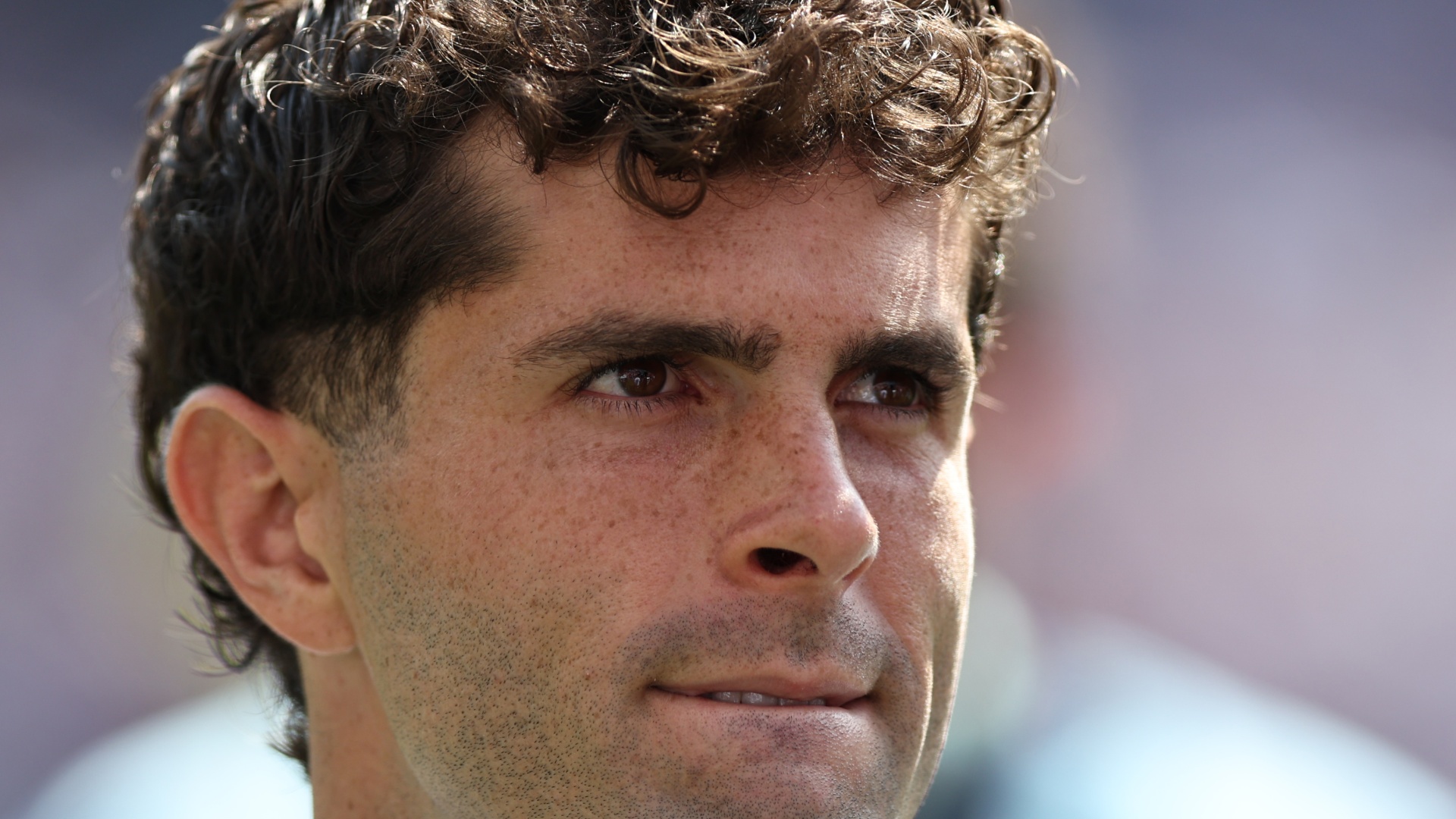 A close-up ofUSA's Christian Pulisic