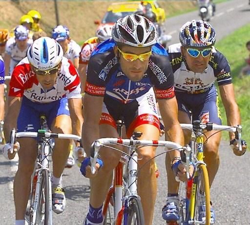 Hincapie racing in the Tour de France in 1997