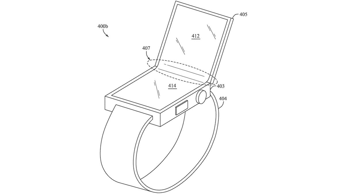 Forget the folding iPhone – Apple has patented a foldable Apple Watch with two screens