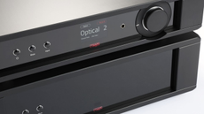 Close up of Rega Mercury preamp and Solis power amp