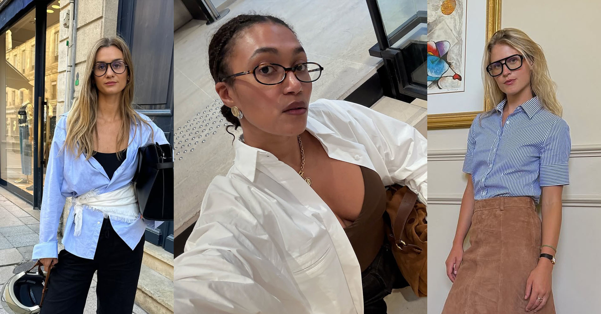 Women wearing glasses