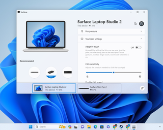 Microsoft Surface Laptop Studio 2 surface app screenshot