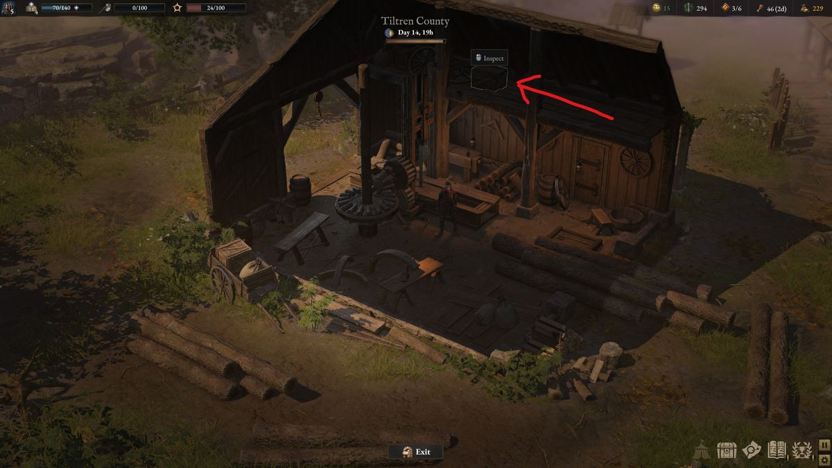 Wartales the locked door