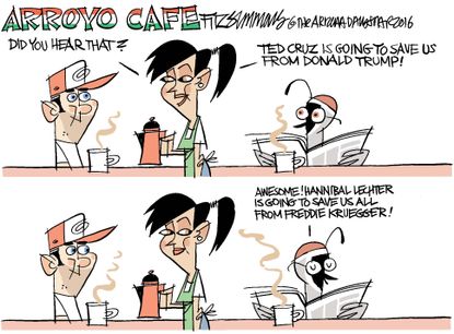 Political cartoon U.S. Ted Cruz 2016