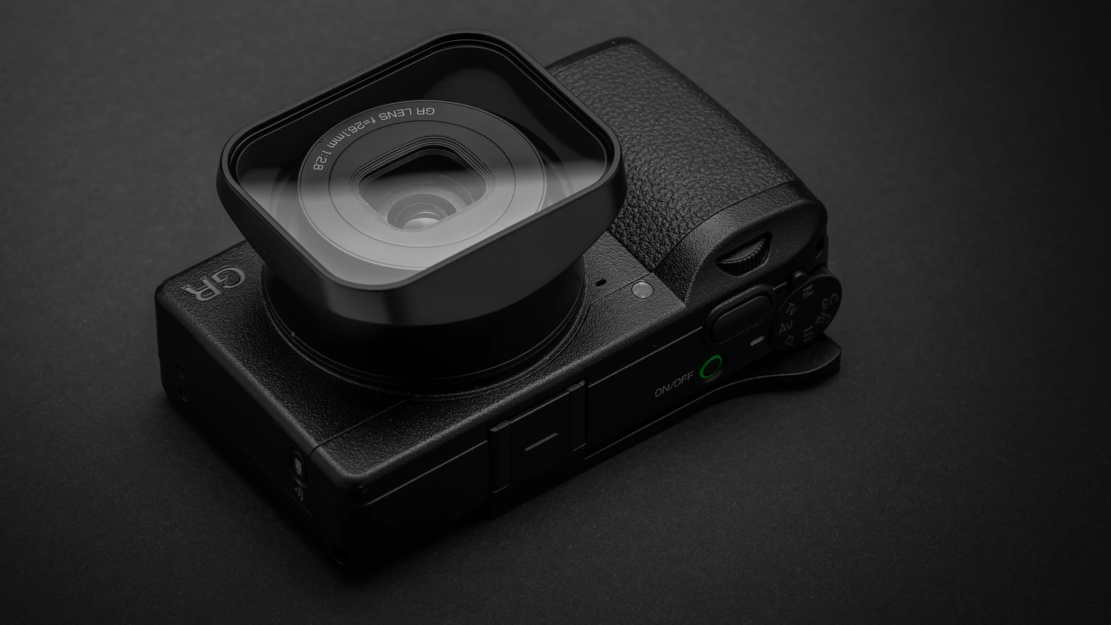 Squarehood lens hood for the Ricoh GR III