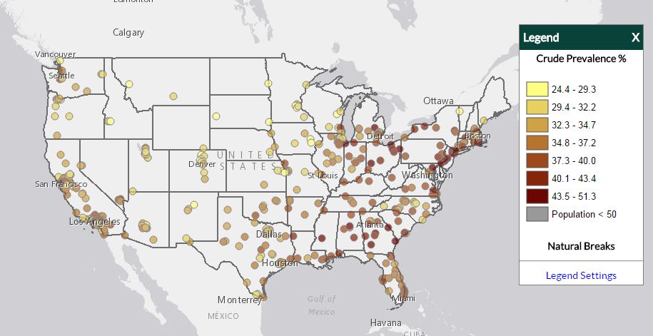 How Healthy Is Your City? Check with Interactive Map | Live Science