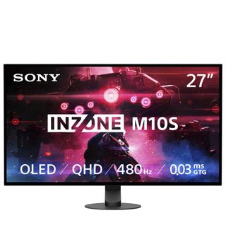 The Sony Inzone M10S monitor on a white background