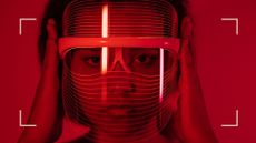 what is red light therapy - woman wearing LED mask