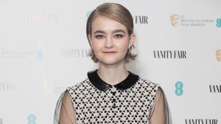A Quiet Place star Millicent Simmonds at Vanity Fair's 2022 BAFTA Awards party