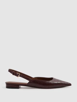 Sapatos de bailarina Aubrey Leather Slingback