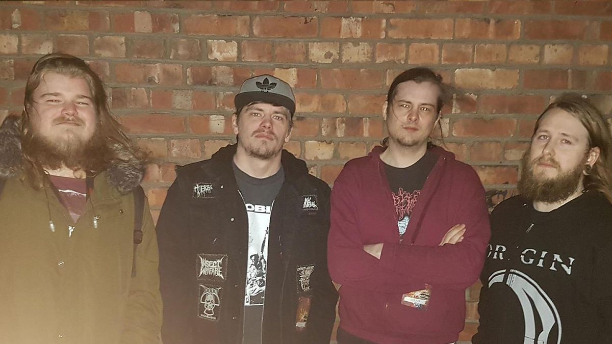 The band Slugdge with Black Dahlia Murder drummer Alan Cassidy and Novena bassist Moat Lowe