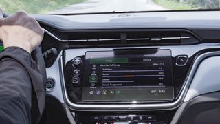 2022 Chevy Bolt EUV dash screen showing battery info