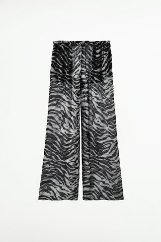 Zara, Animal Print Pants