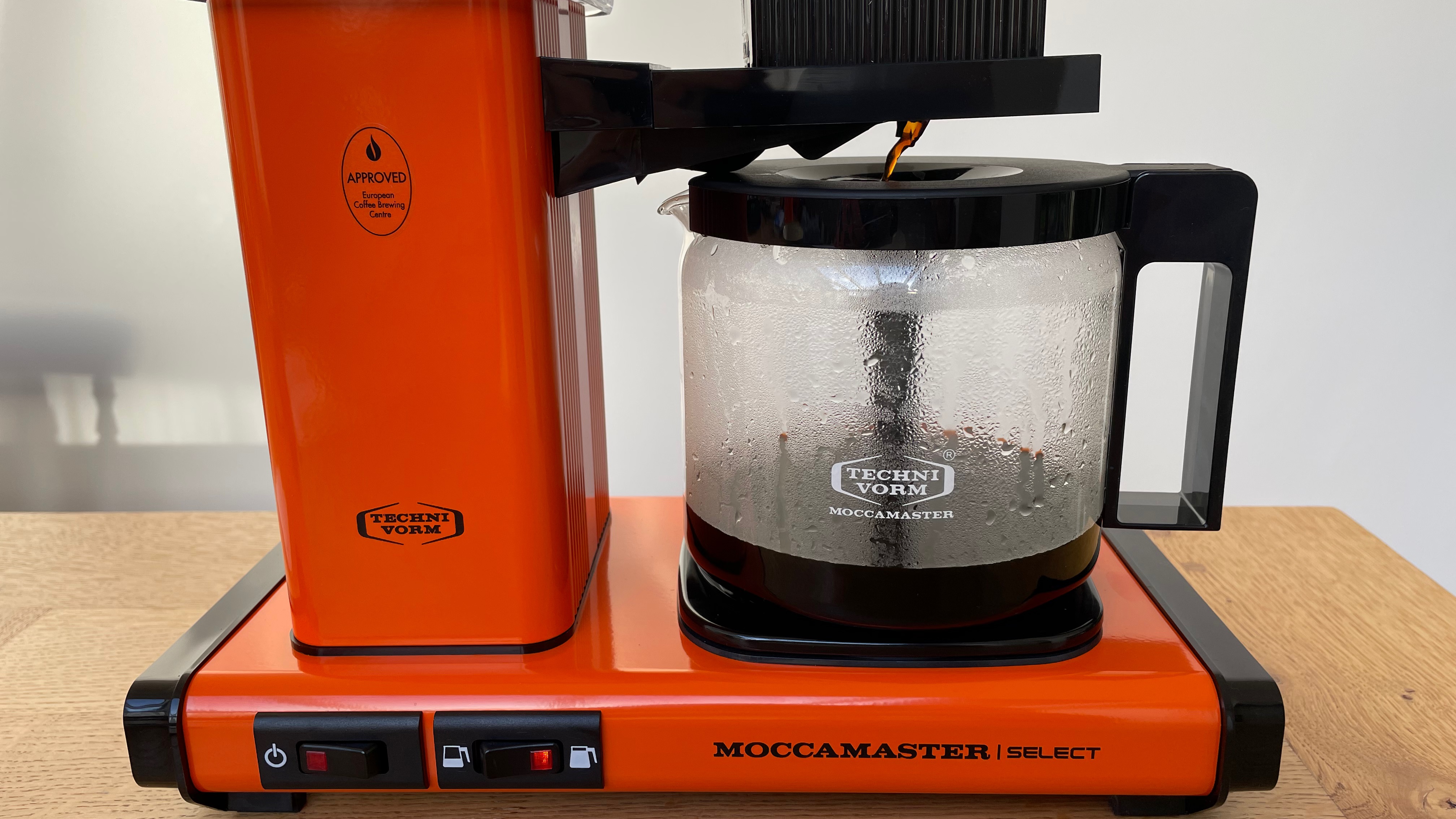 Brewing process on the Moccamaster