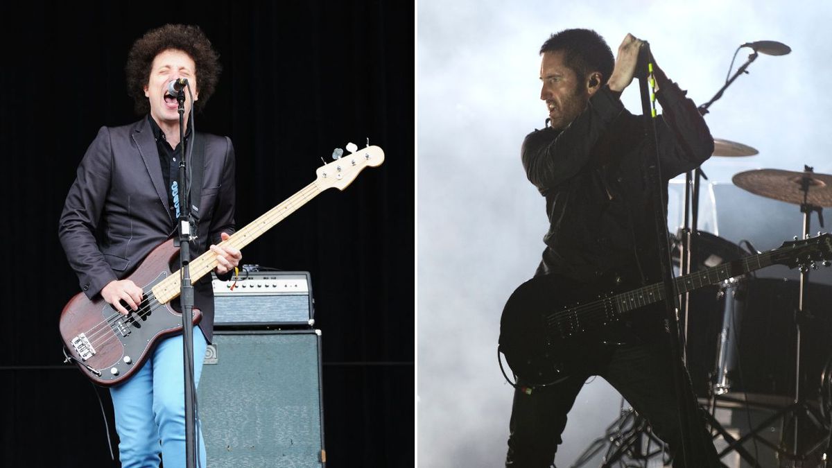 Trent Reznor of Nine Inch Nails performs at the Beijing Pop Festival September 9, 2007. Justin Meldal-Johnsen performs with Beck at the Lands End Stage during day 1 of the 2012 Outside Lands Music and Arts Festival at Golden Gate Park