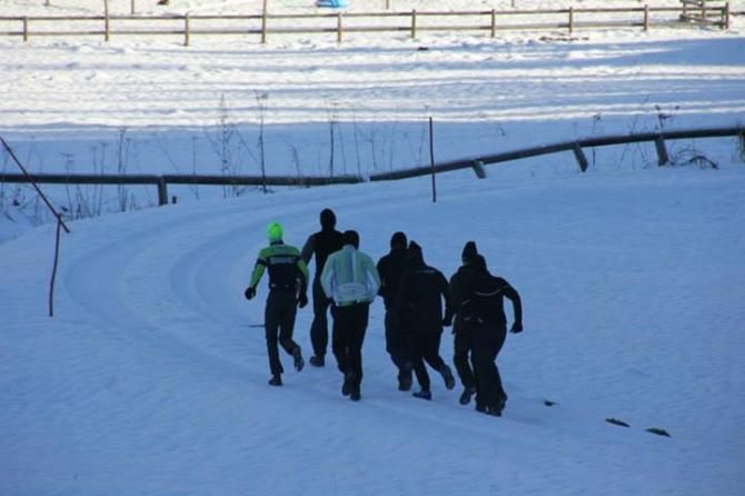 Orienteering was part of the team building exercise for Cannondale Pro Cycling.