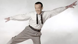 Fred Astaire dances in a publicity still for Daddy Long Legs