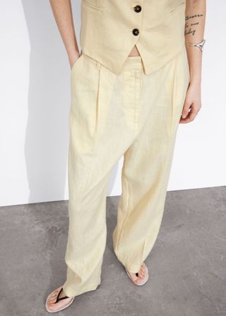 Wide Linen Trousers