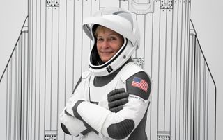 peggy whitson in a spacesuit