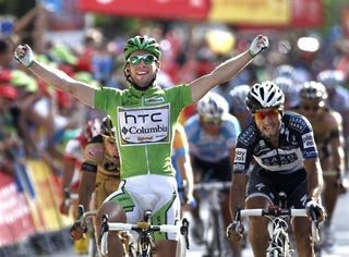 Mark Cavendish (HTC-Columbia) wins his third Vuelta stage in Salamanca