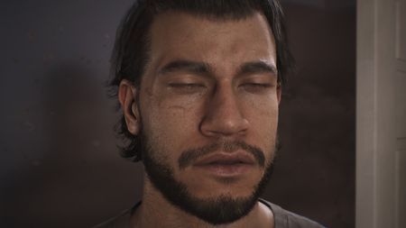 Jacob Diaz closes his eyes