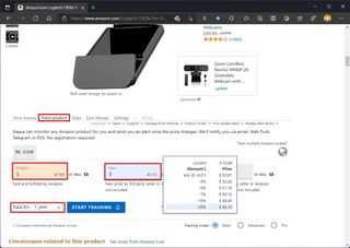 Keepa track Amazon product