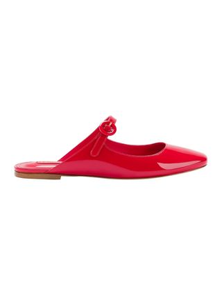 Blair Flat Mule, 6.5, Scarlet