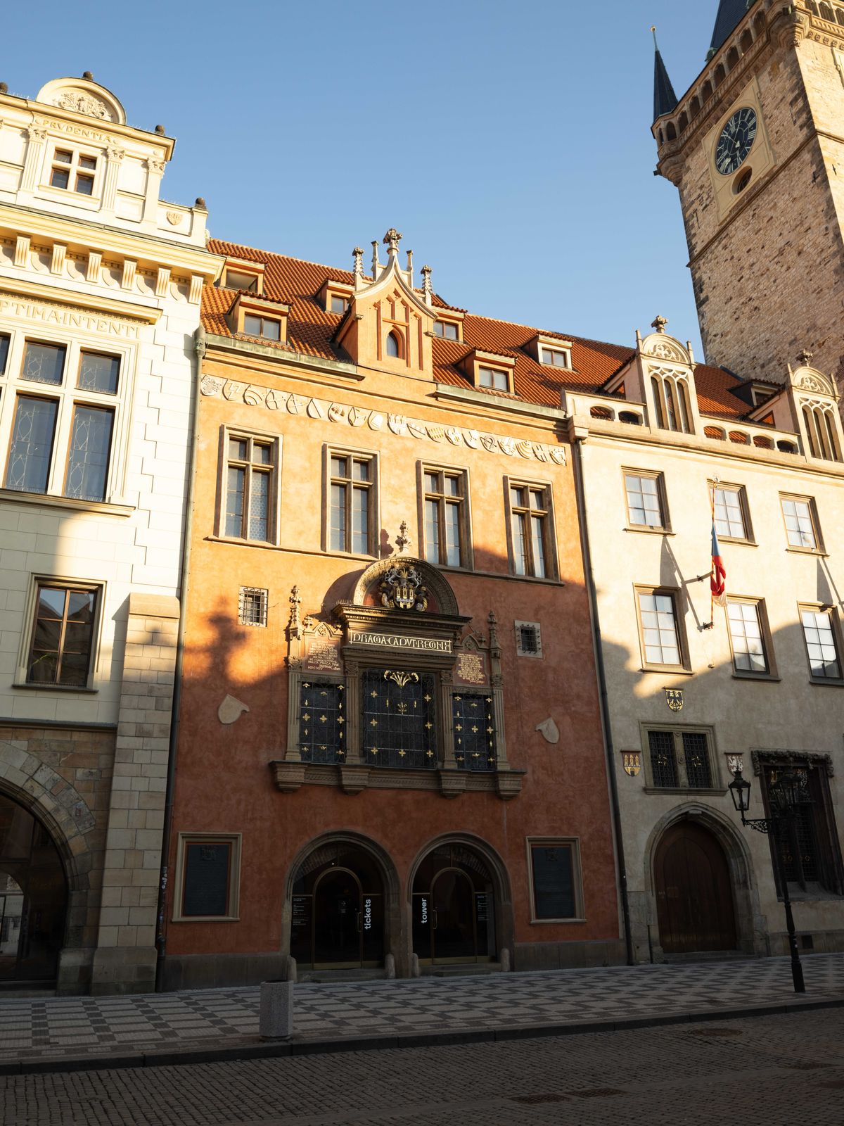 A colorful historic building in Prague