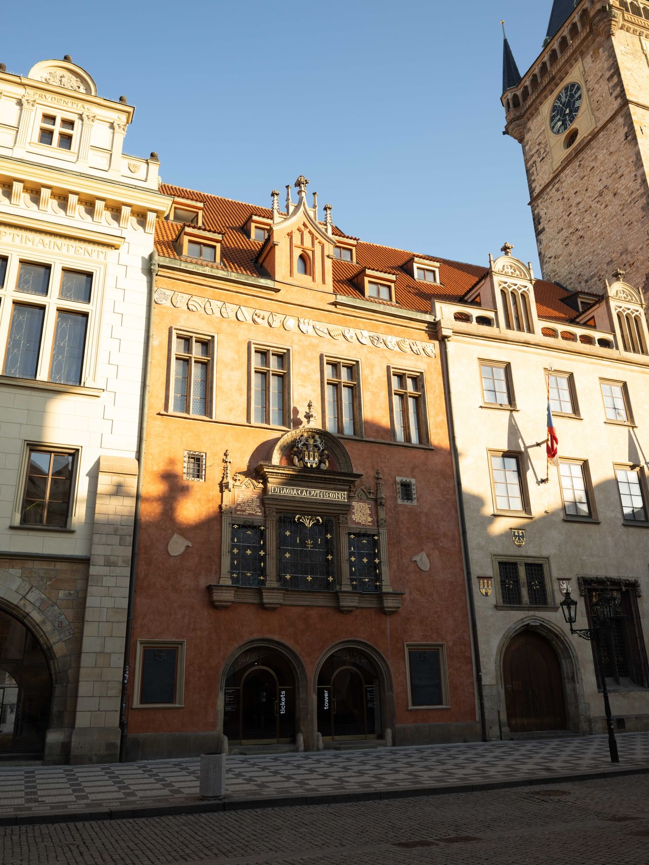 A colorful historic building in Prague