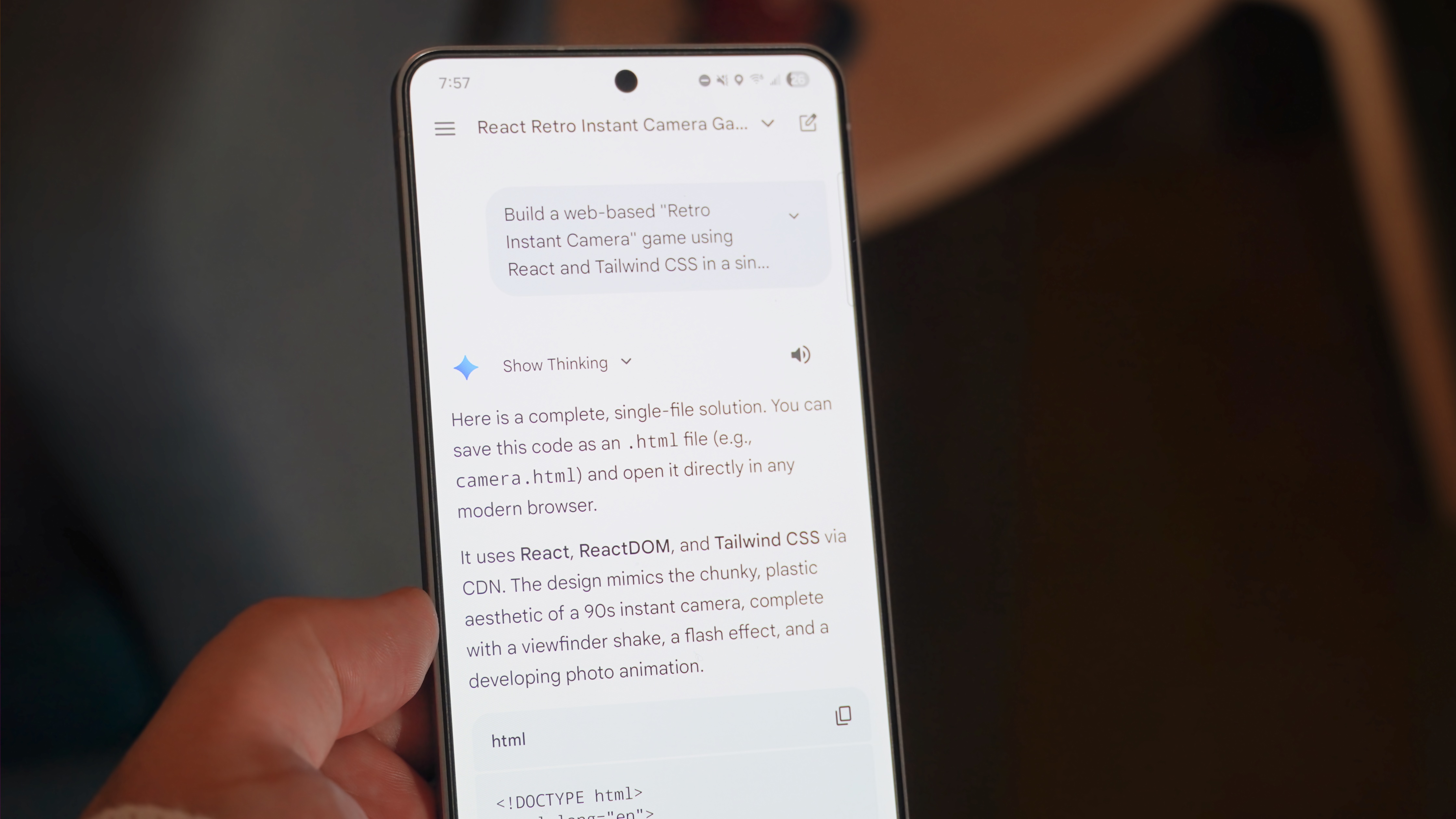 Using the new Gemini 3 and Nano Banana Pro models in the Gemini app.