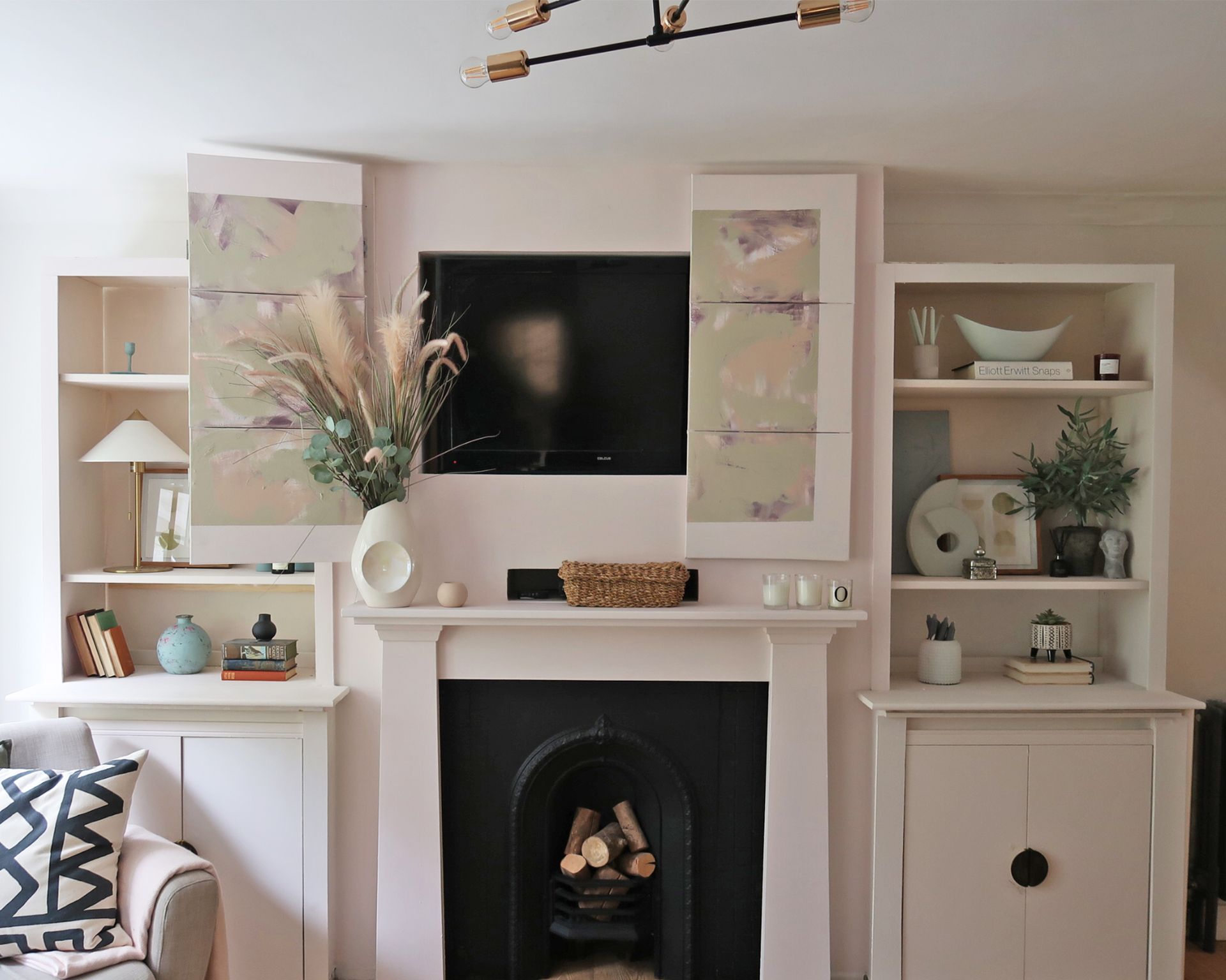 How to hide a TV on the wall: DIY a disguise with art | Real Homes