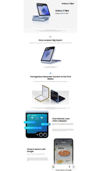 Fuite d'images marketing du Galaxy Z Flip 6