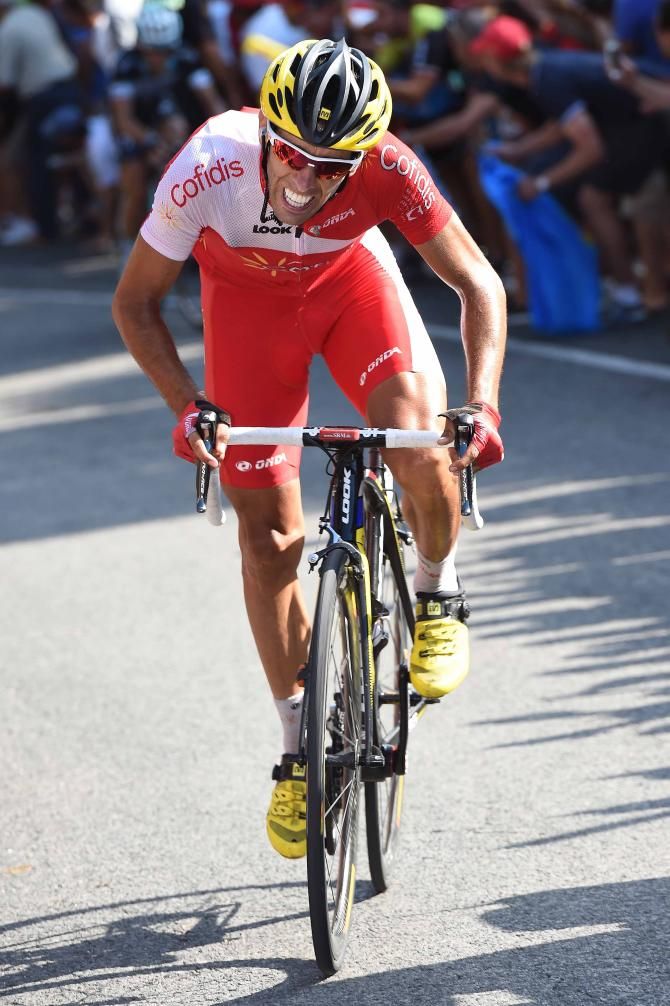 Daniel Navarro (Cofidis) on his way to the stage win in the Vuelta