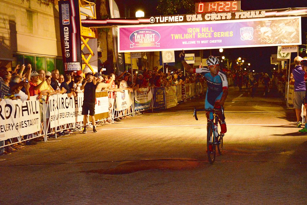 Luis Amaran wins the 2016 Iron Hill Twilight criterium