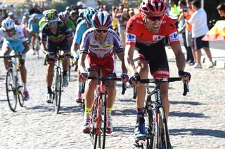 Tom Dumoulin attacks on stage nineteen of the 2015 Tour of Spain