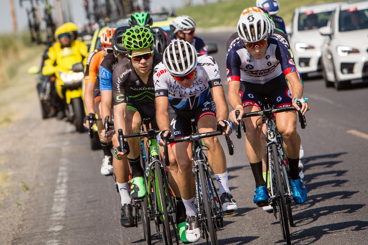 William Barta (Axeon Hagens Berman) in the breakaway during stage 5 at Tour of Utah