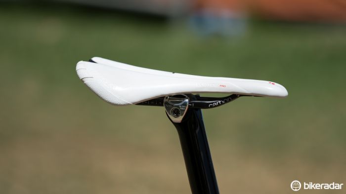 Just like on his mountain bike, McConnell uses a Bontrager Montrose Pro saddle in a 138mm width
