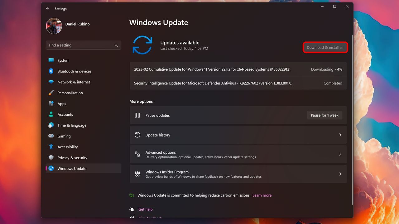 Windows 11 feature update install
