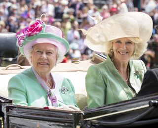 Queen Elizabeth and Queen Camilla together