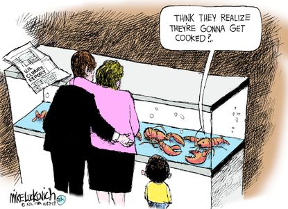 Editorial Cartoon World UN Climate Report Cooked Crabs