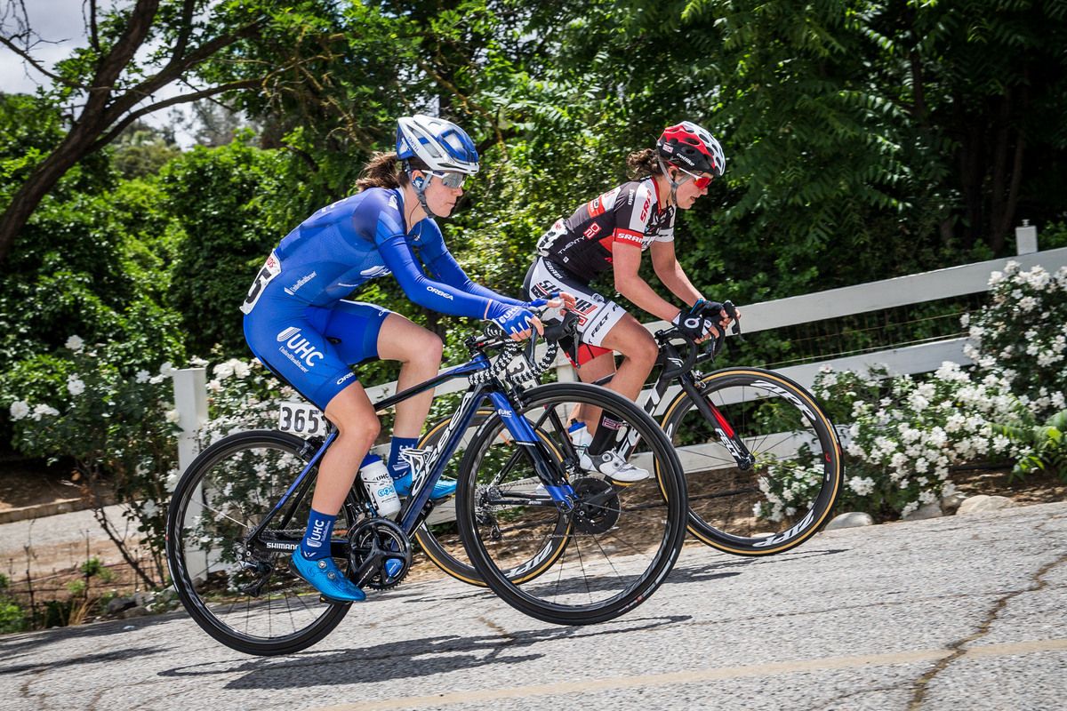 Ruth Winder (UnitedHealthcare) riding to the win