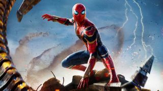 Iron Spider Peter Parker posed for battle in Spider-Man: No Way Home poster