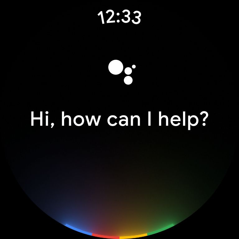 Wear OS new Google Assistant UI screenshot