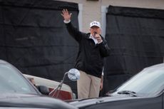 President Trump speaks in Corpus Christi, Texas.