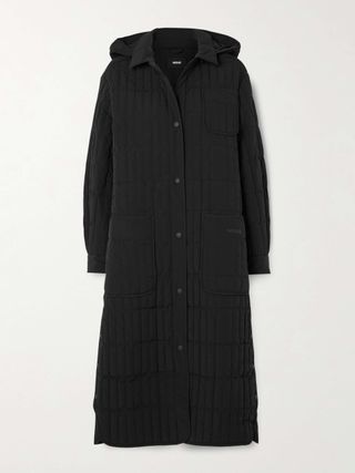 Tadoka Hooded Quilted Recycled-Shell Down Coat