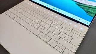 The Dell XPS 15 Plus on a desk