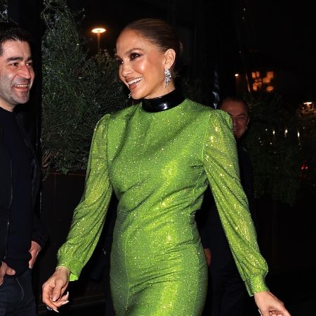  Singer and songwriter Jennifer Lopez turned heads in a gorgeous green dress as she stepped out to celebrate her manager Benny’s birthday at Novikov in Beverly Hills. The superstar lit up the evening with her stylish appearance.