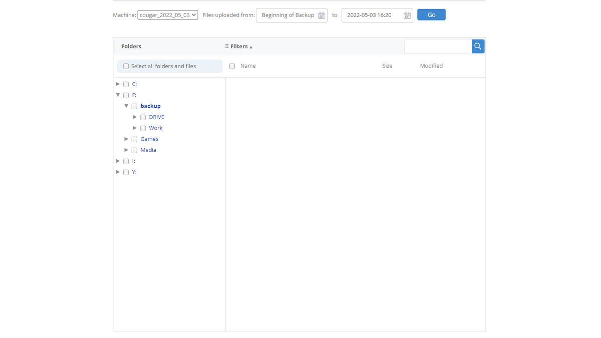 Backblaze feature